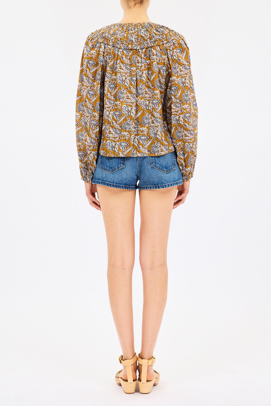 ULLA JOHNSON - Florelle Cotton Blouse in Meadow