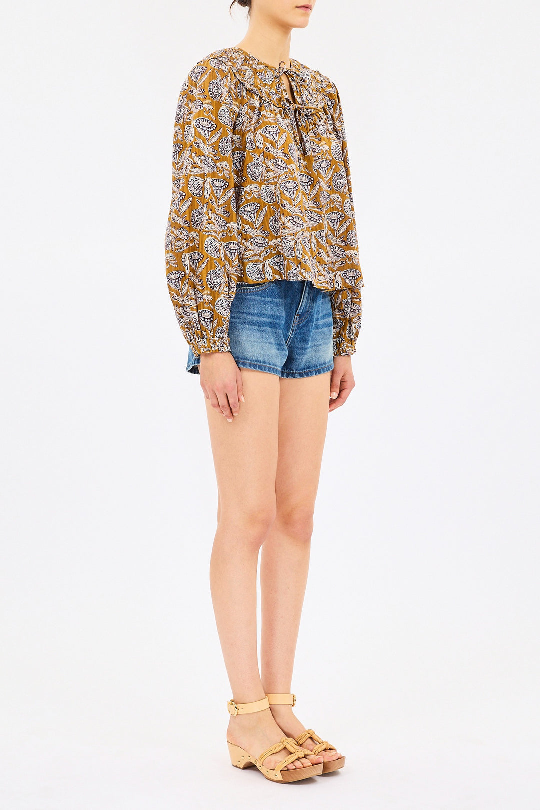 ULLA JOHNSON - Florelle Cotton Blouse in Meadow