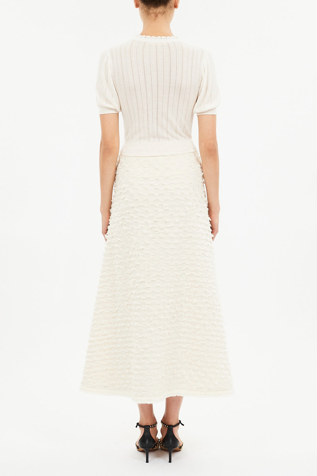 Ulla Johnson - Josanna A-Line Midi Skirt in Ivory
