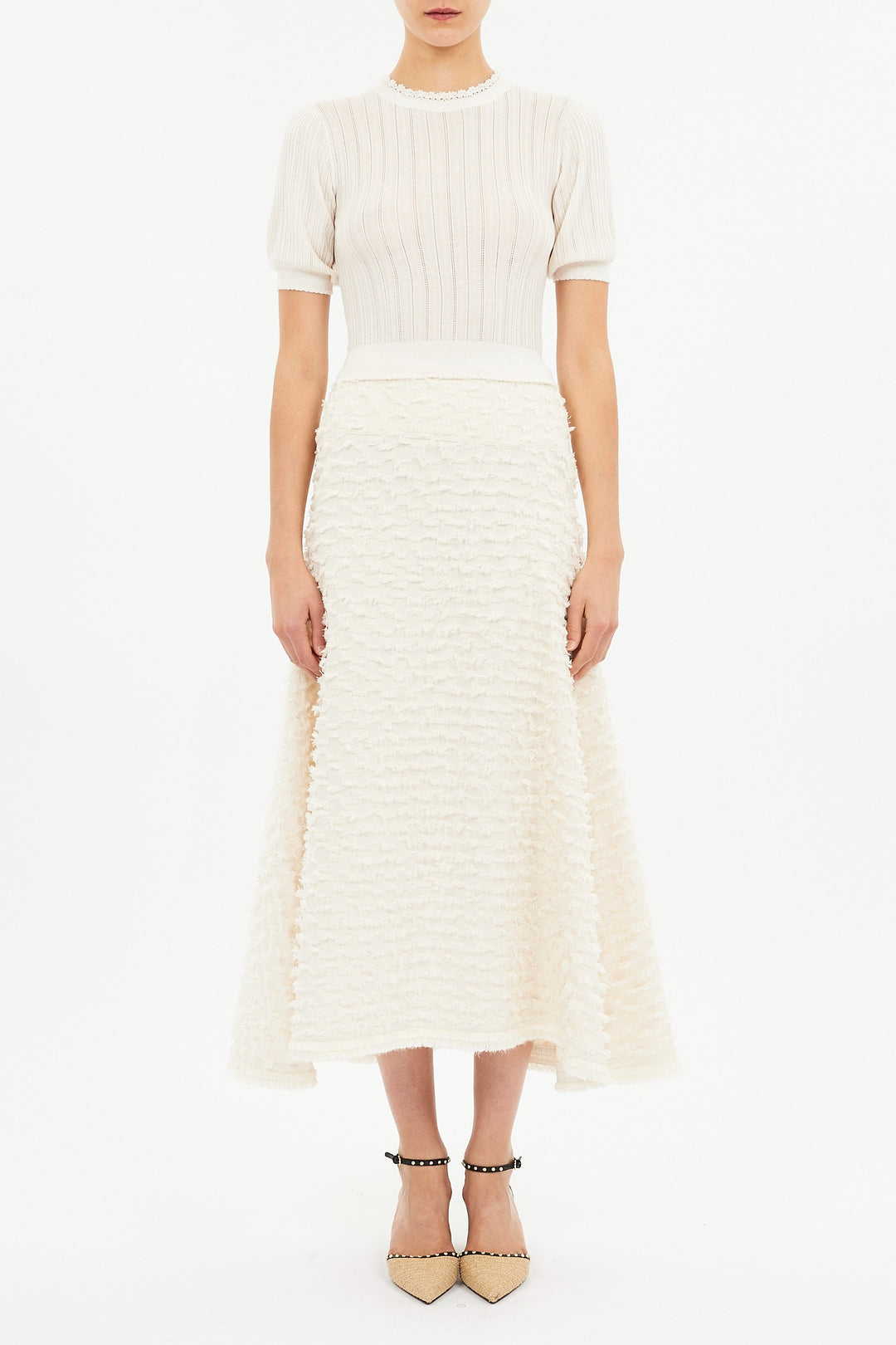 Ulla Johnson - Josanna A-Line Midi Skirt in Ivory
