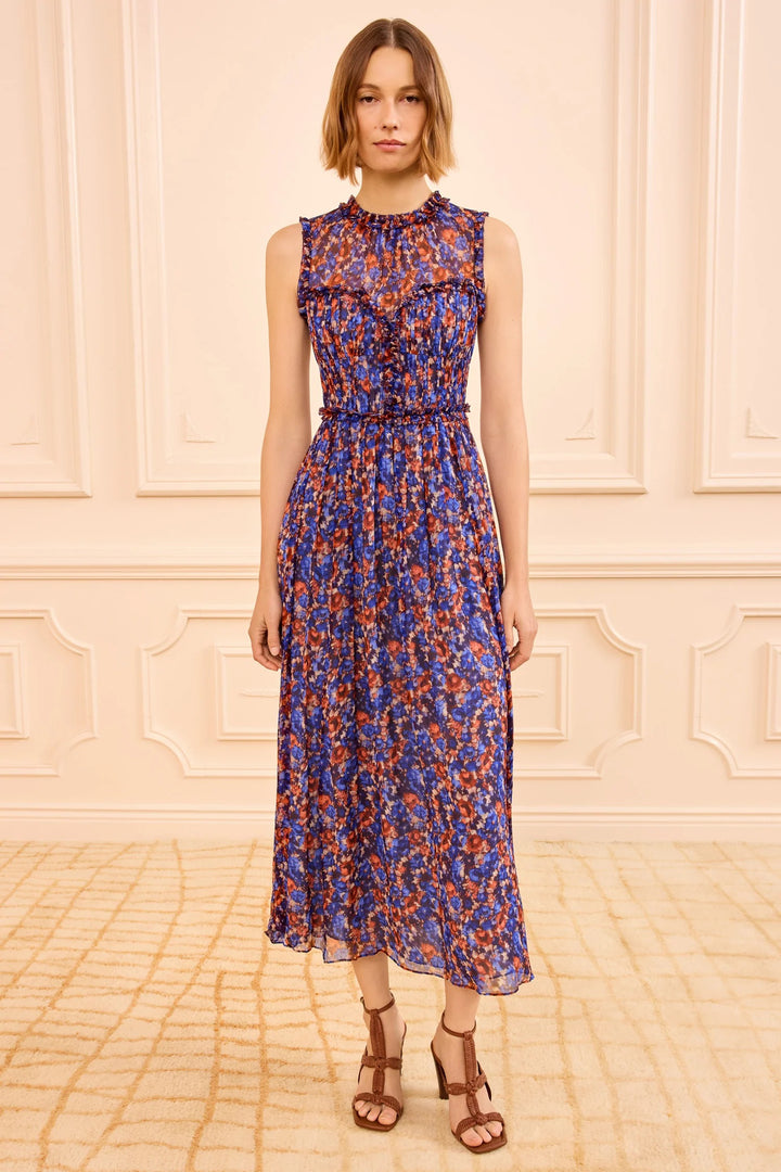 ULLA JOHNSON - Kasia Sleeveless Silk Dress in Violet