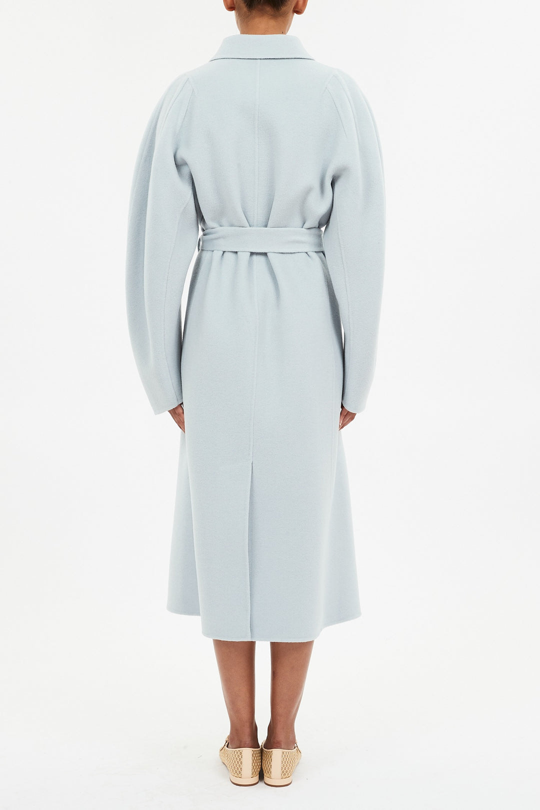 Ulla Johnson - Lisbeth Wool Coat with Belt in Slate Coats & Jackets
