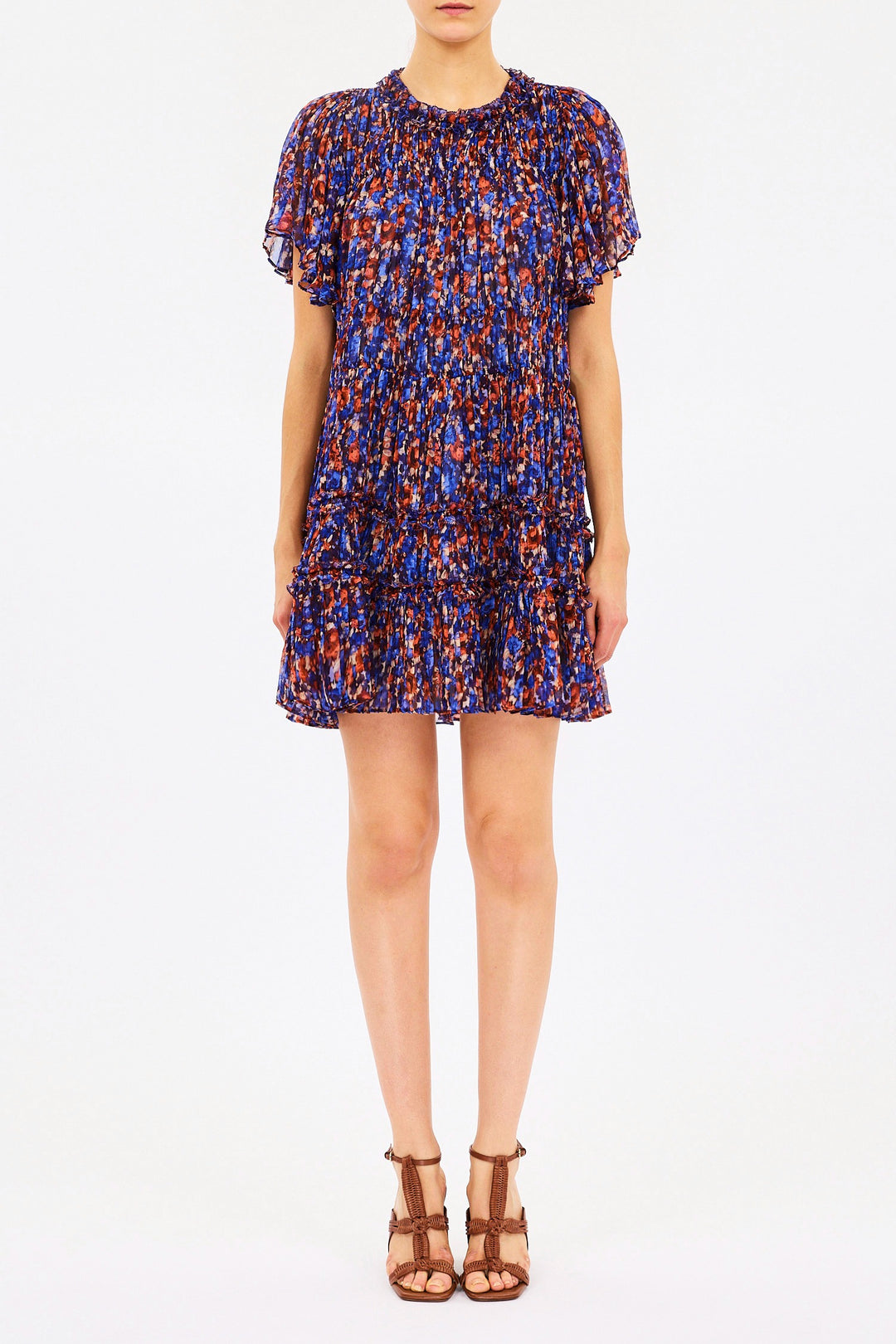 ULLA JOHNSON - Ryla Silk Mini Dress in Violet