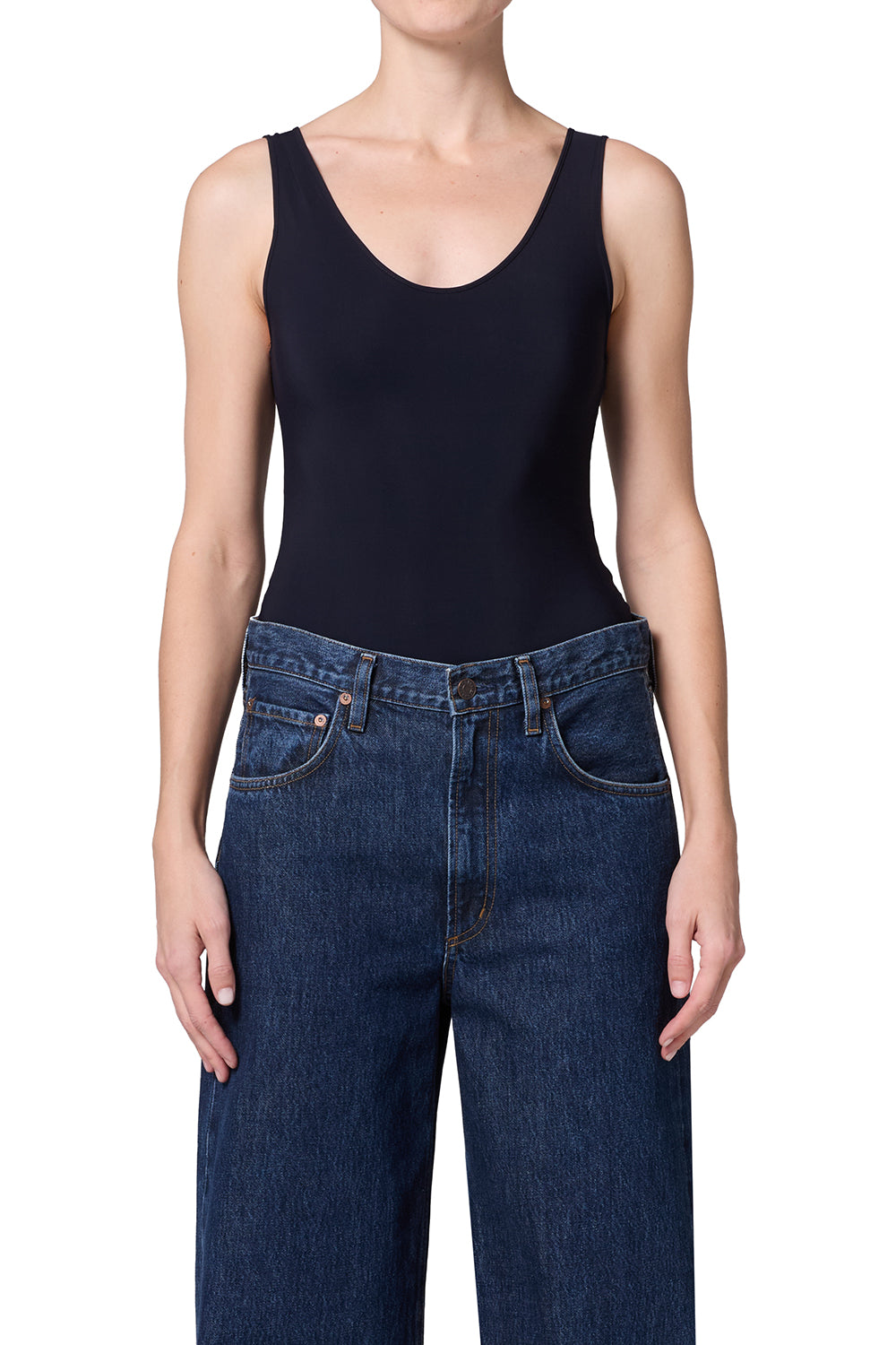 AGOLDE - Tora Bodysuit in Navy