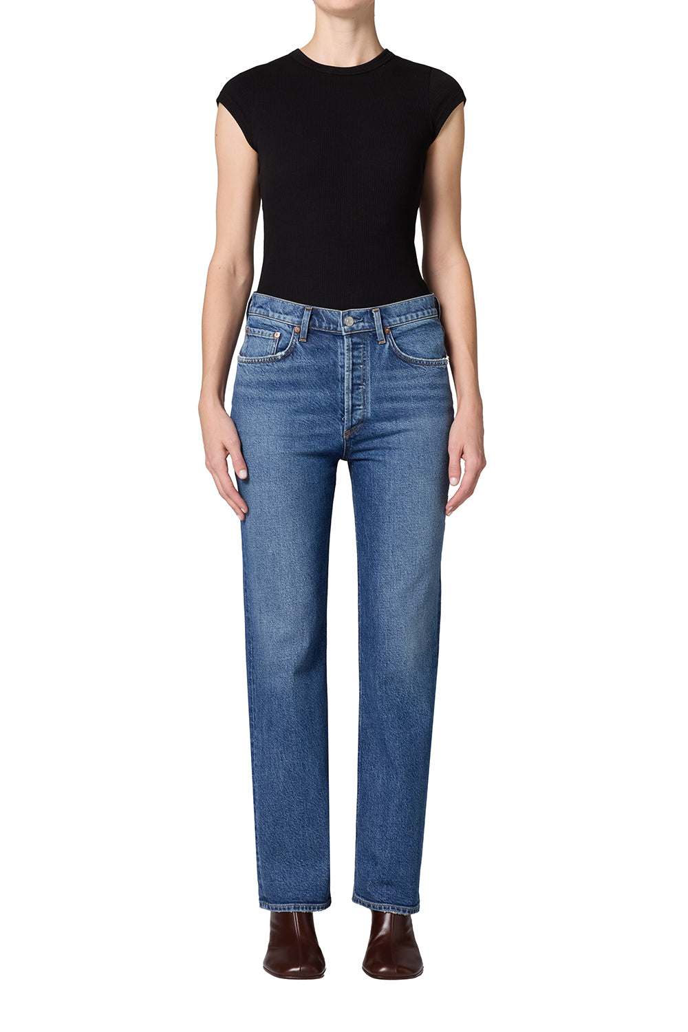 AGOLDE - Lana in Waive Denim