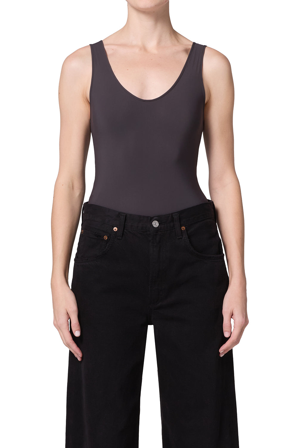 AGOLDE - Tora Bodysuit in Carob