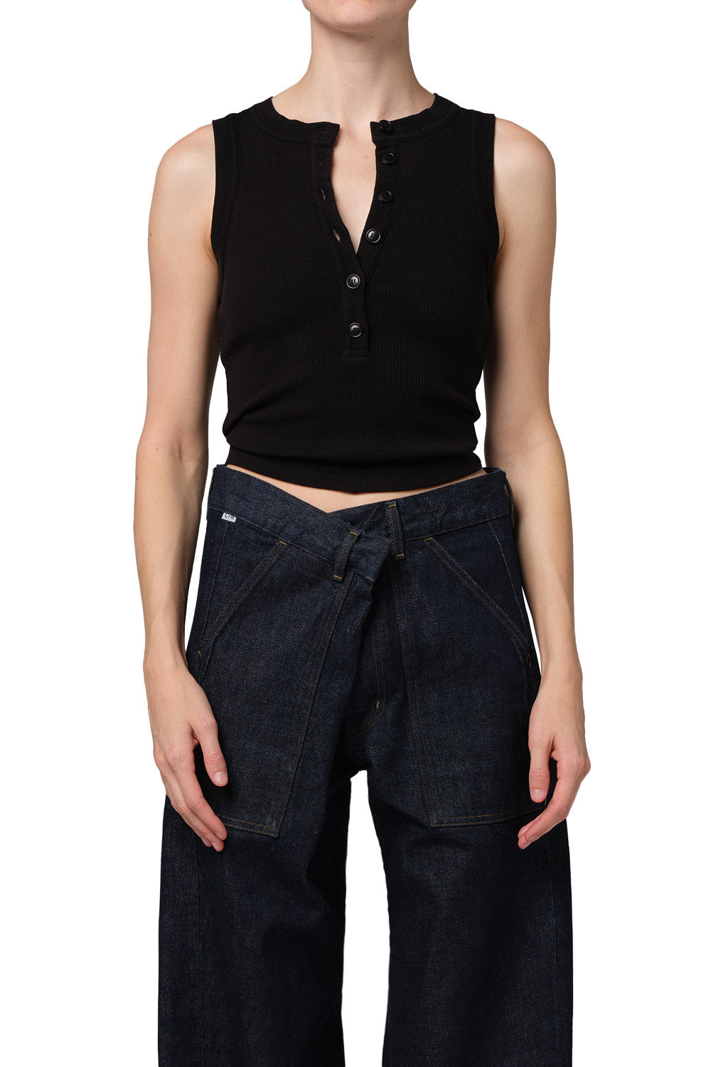CITIZENS OF HUMANITY - Caralyn Tank in Black TANK