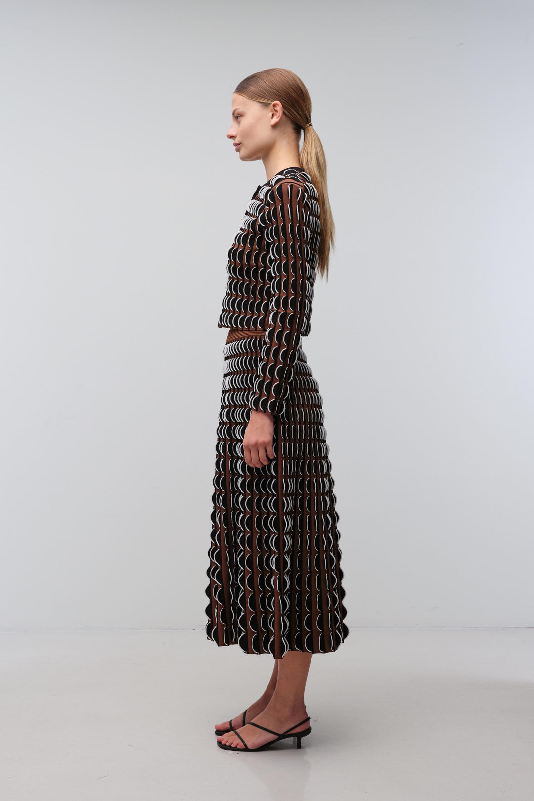 SIMKHAI - Ike Skirt in Dark Ochre Multi