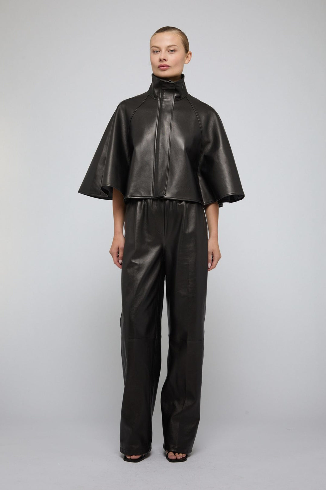 SIMKHAI - Orvik Cape Jacket in Black