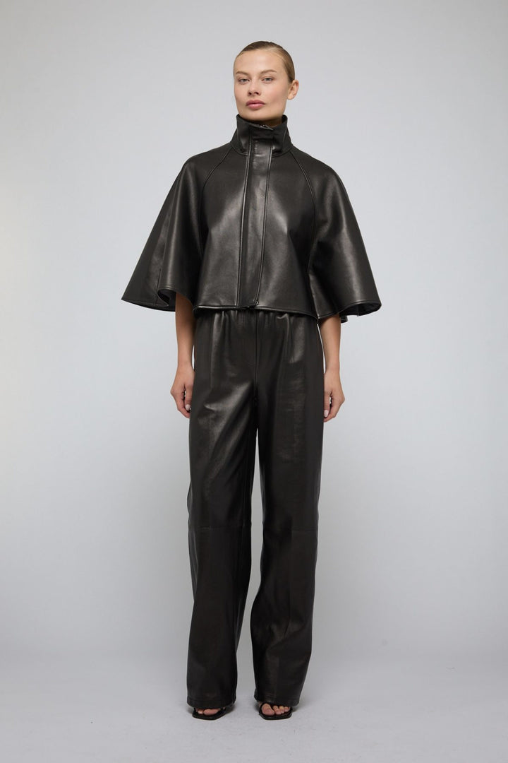SIMKHAI - Orvik Cape Jacket in Black