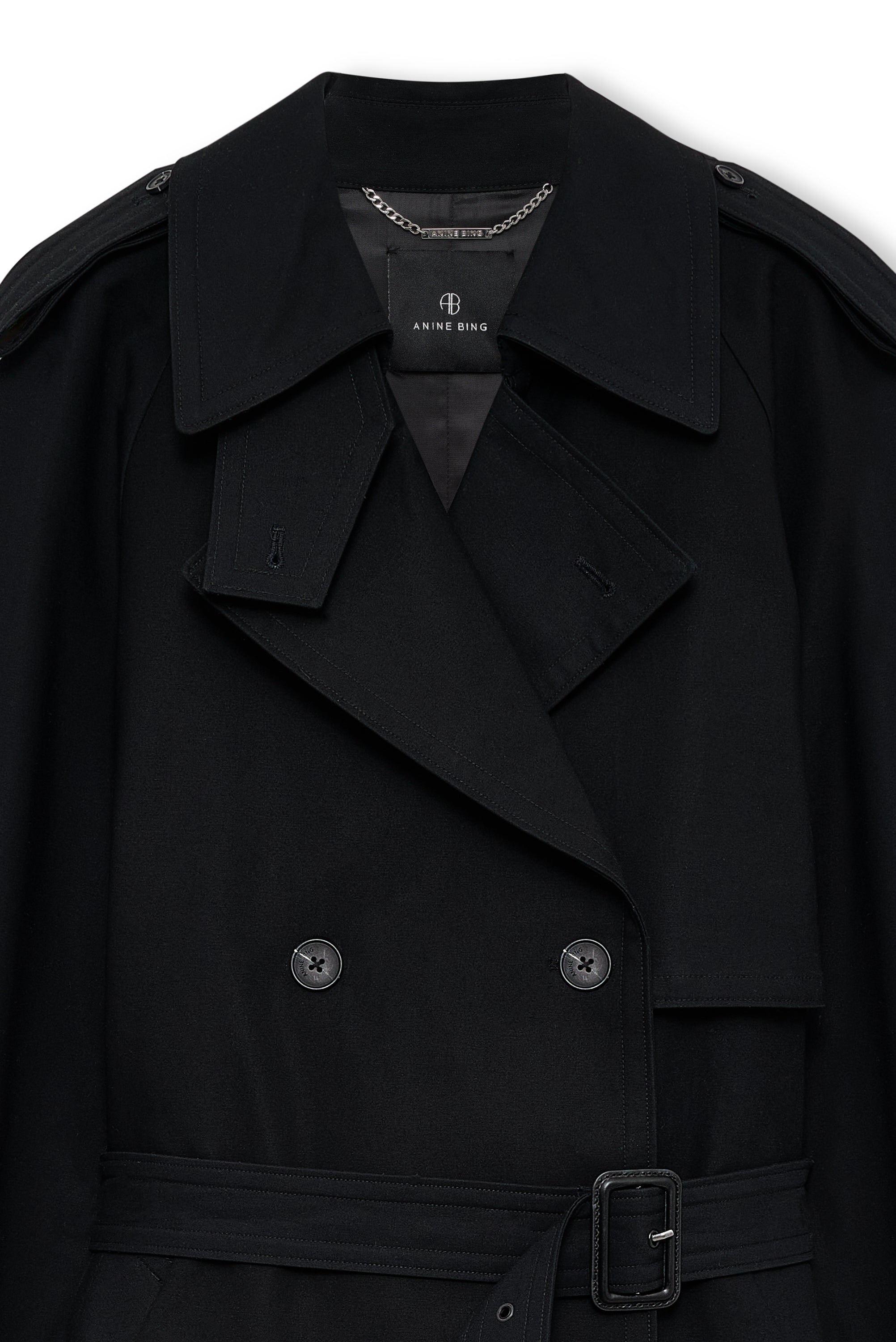 ANINE BING - Pascale Maxi Trench Coat in Black – Blond Genius