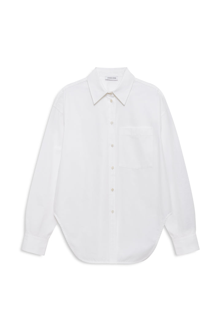 ANINE BING - Scott Shirt in White