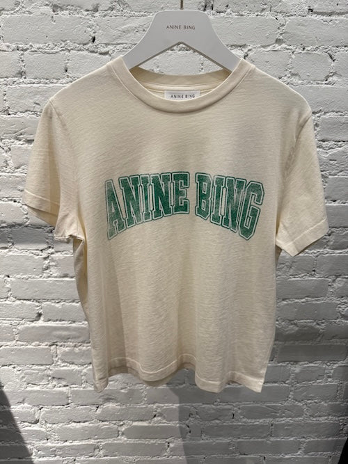 ANINE BING - Shelley Tee in Ecru Shirt