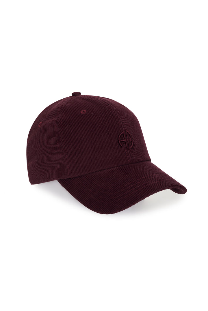 ANINE BING - Jeremy Baseball Cap AB Corduroy in Fig