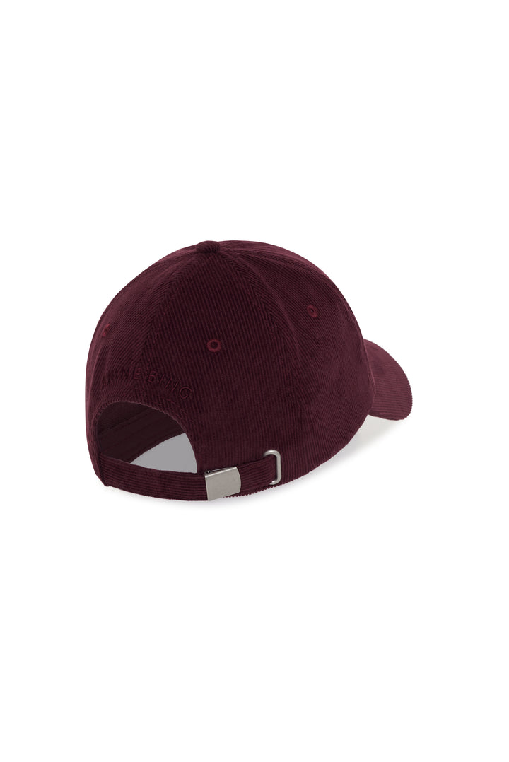ANINE BING - Jeremy Baseball Cap AB Corduroy in Fig