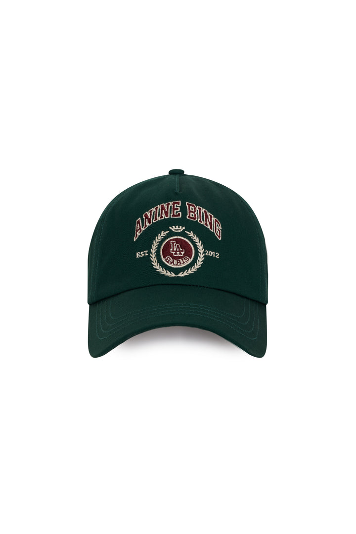 ANINE BING - Jeremy Baseball Cap Collegiate in Deep Emerald