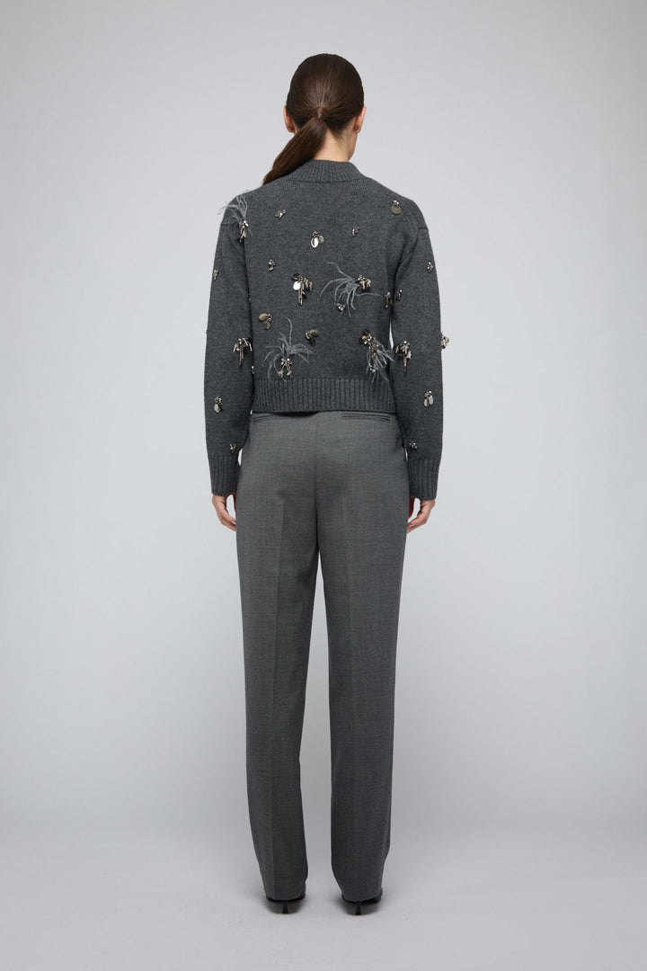 SIMKHAI - Gabriette Sweater in Charcoal