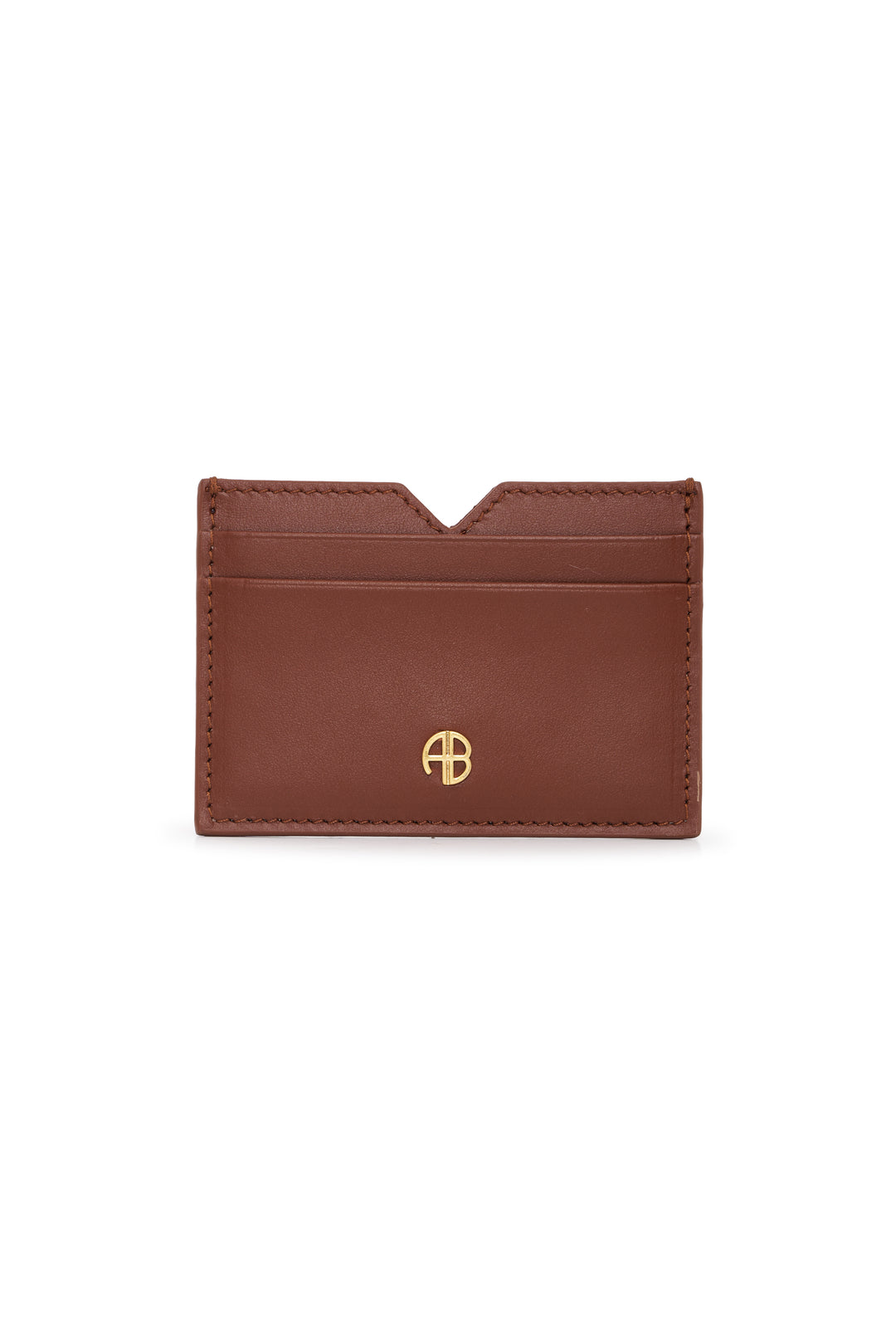 ANINE BING - Calli Card Holder in Chestnut Accessories
