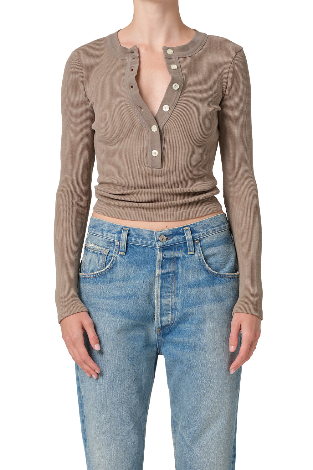 Citizens of Humanity - Varra Waffle Henley in Bezal