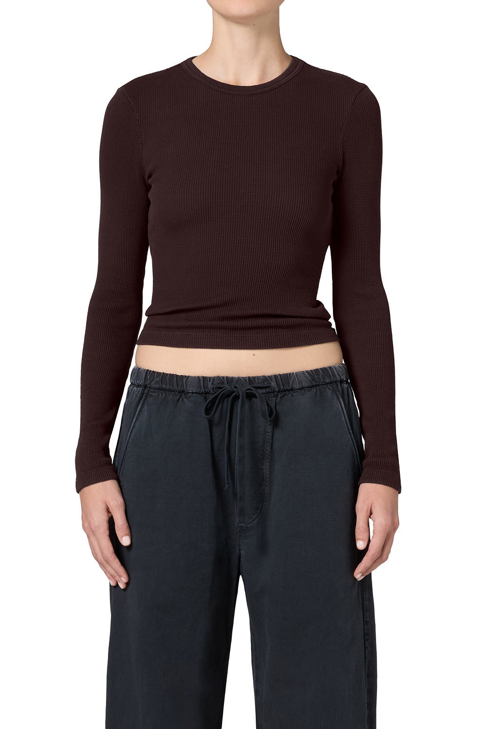 CITIZENS OF HUMANITY - Pilar Crewneck in Chocolate
