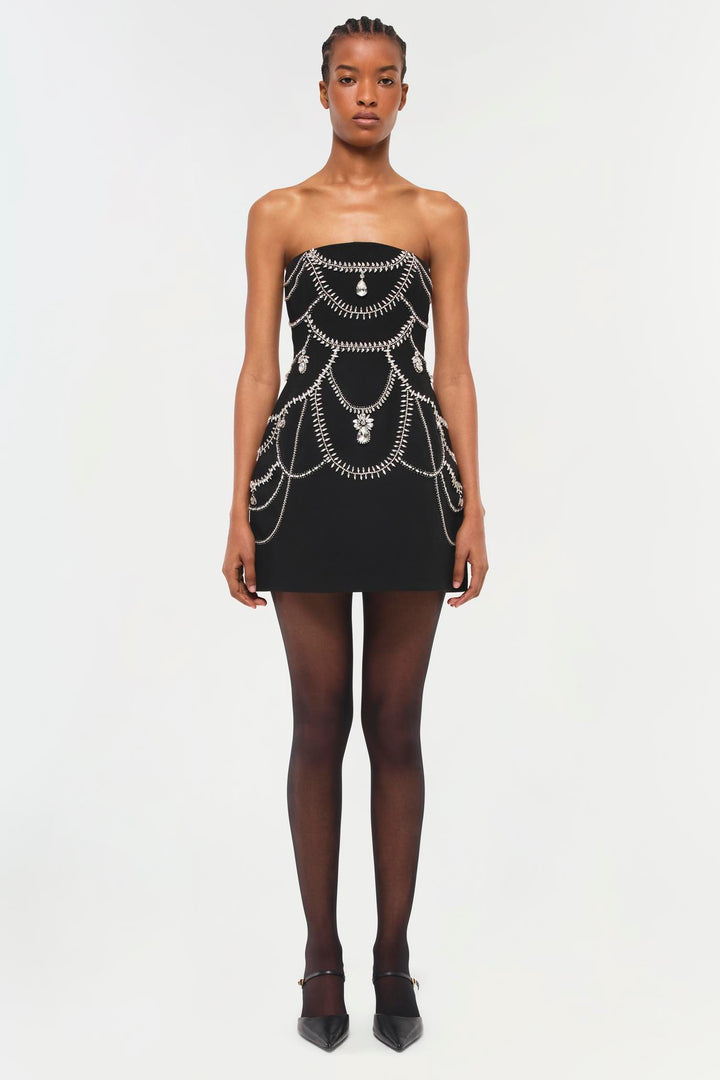 SIMKHAI - Arta Bustier Mini Dress in Black