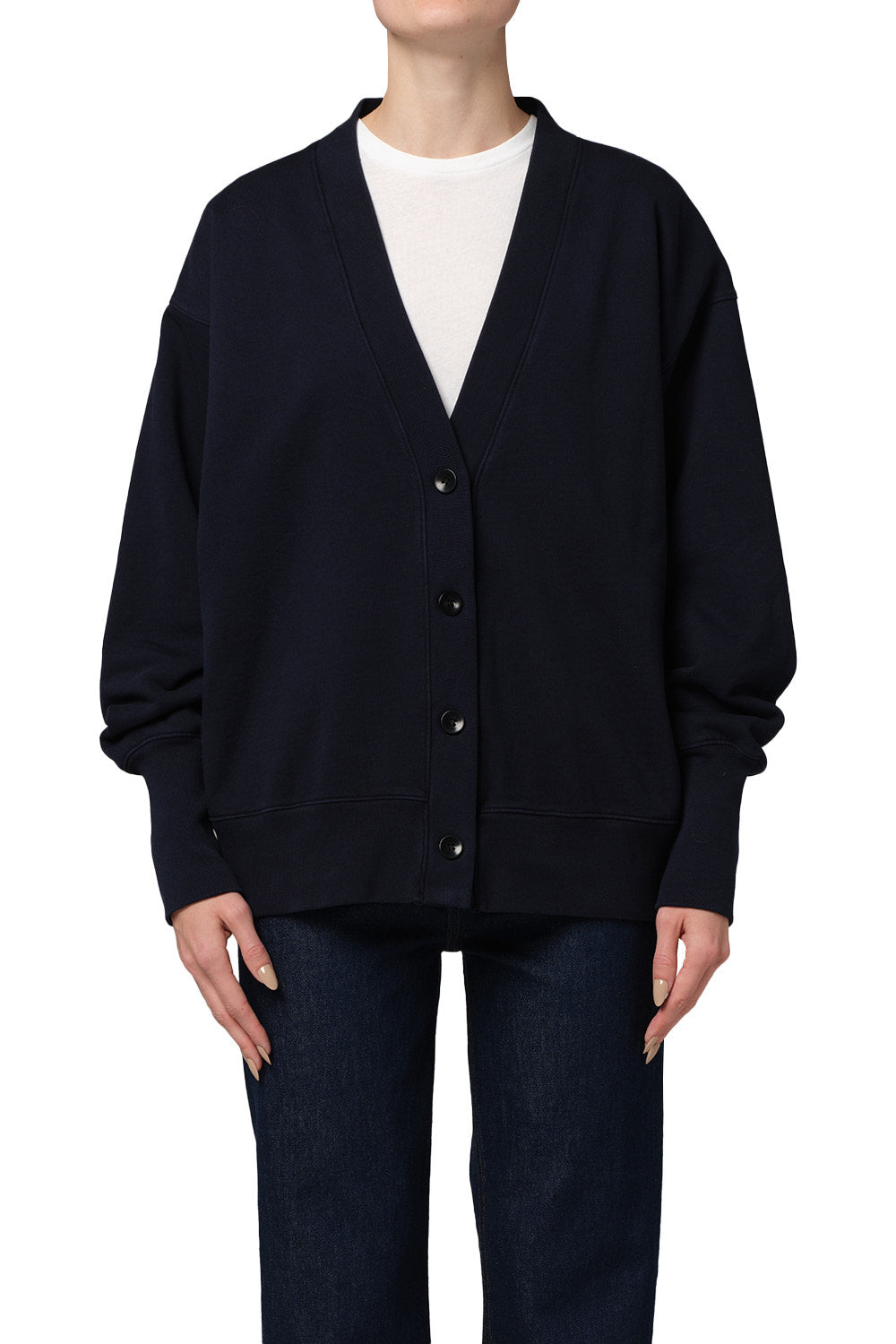 CITIZENS OF HUMANITY - Fleece Cardigan in Navy