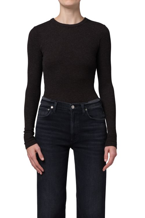 CITIZENS OF HUMANITY - Bina Crewneck in Heather Brown