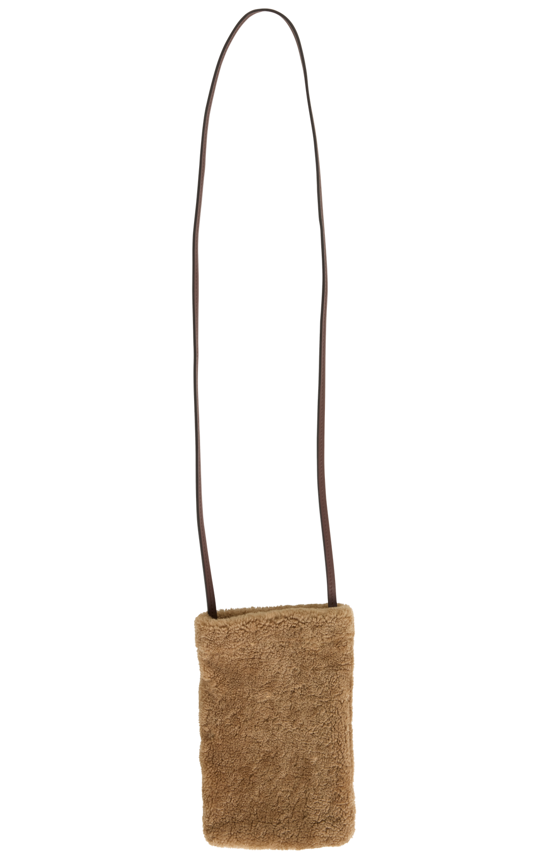 JENNI KAYNE - Yves Shearling Pouch in Camel