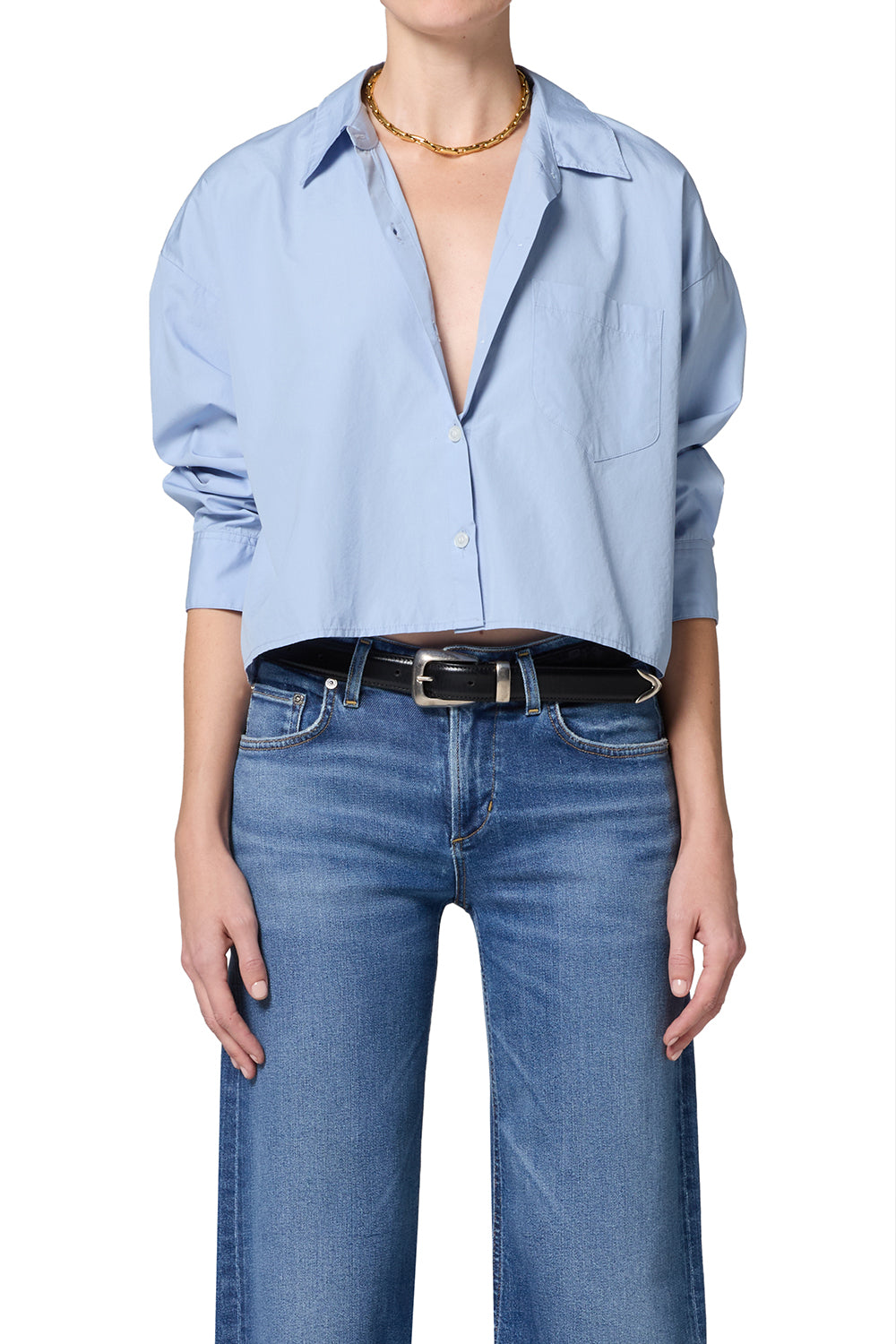 CITIZENS OF HUMANITY - Petit Ami Shirt in French Blue