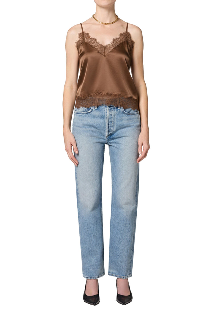 CITIZENS OF HUMANITY - Lace Trimmed Cami in Cocoa