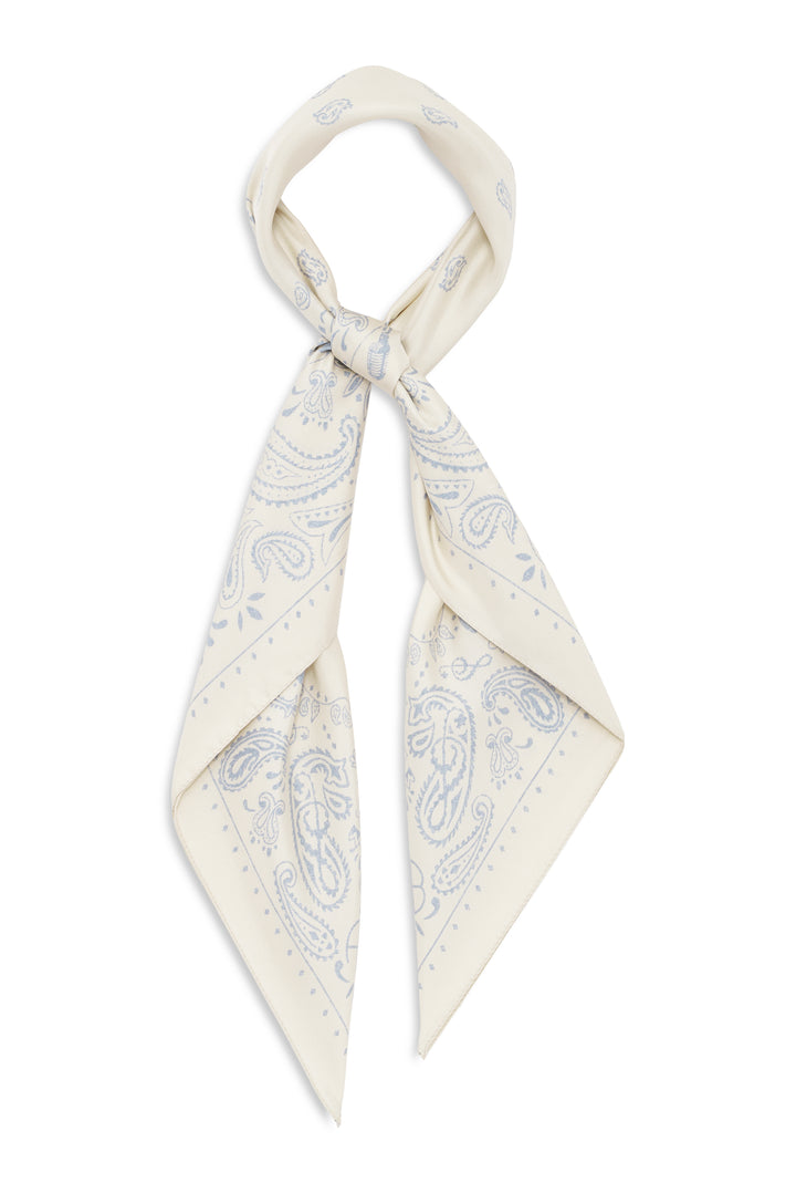 ANINE BING - Large York Scarf Bandana in Mineral Blue
