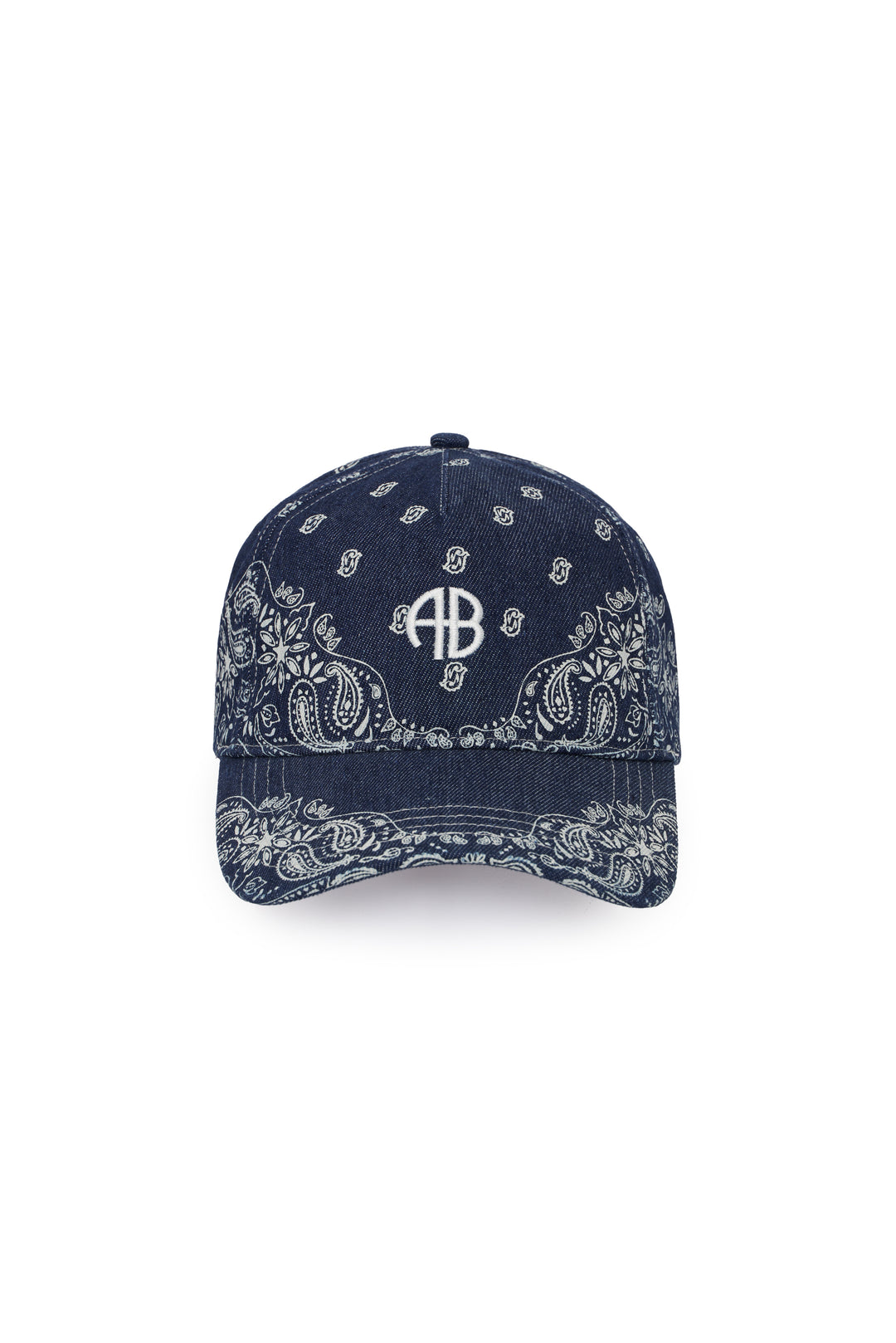 ANINE BING - Jeremy Baseball Cap Denim Bandana in Ink Blue