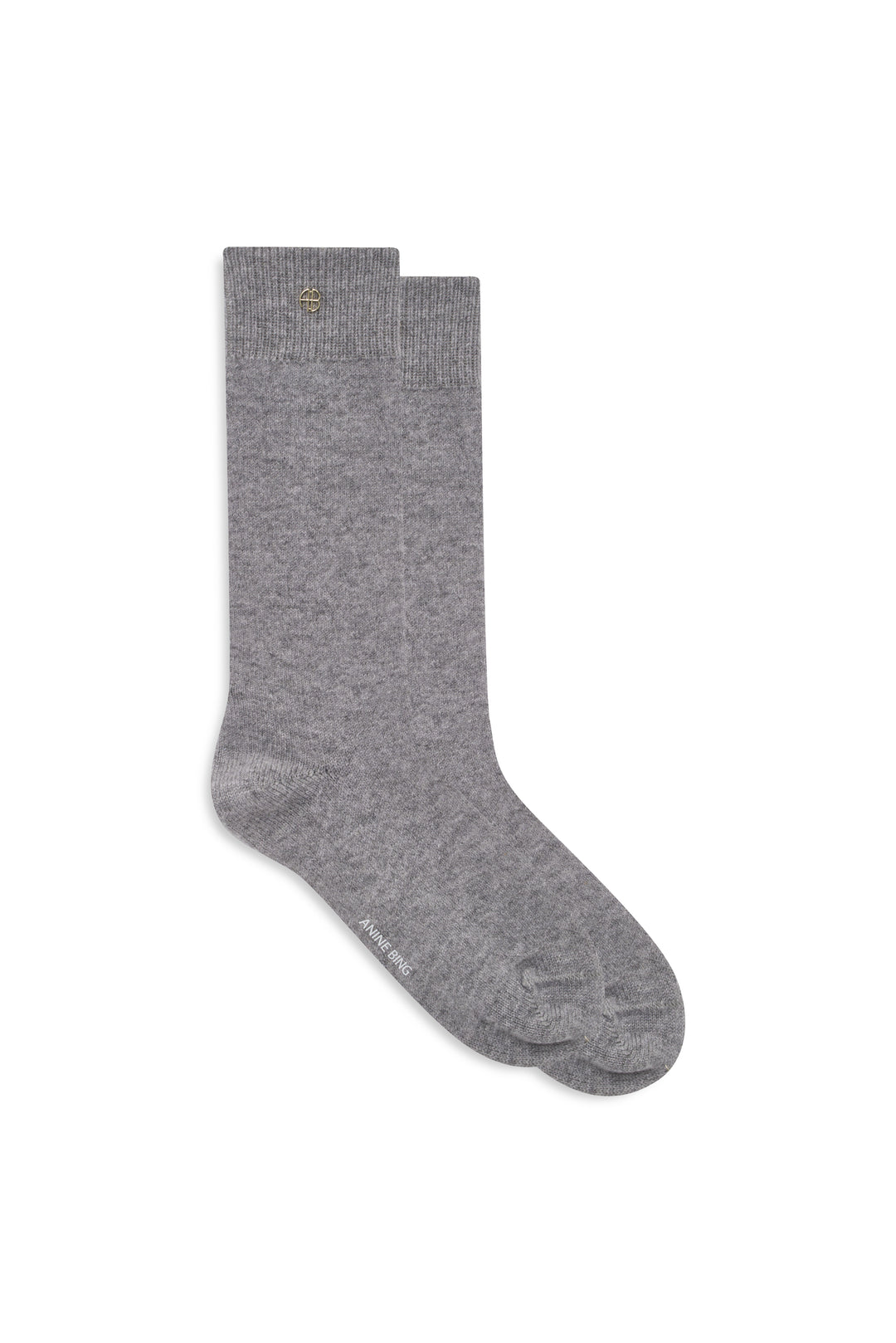 ANINE BING - Sully Cashmere Sock in Grey Melange