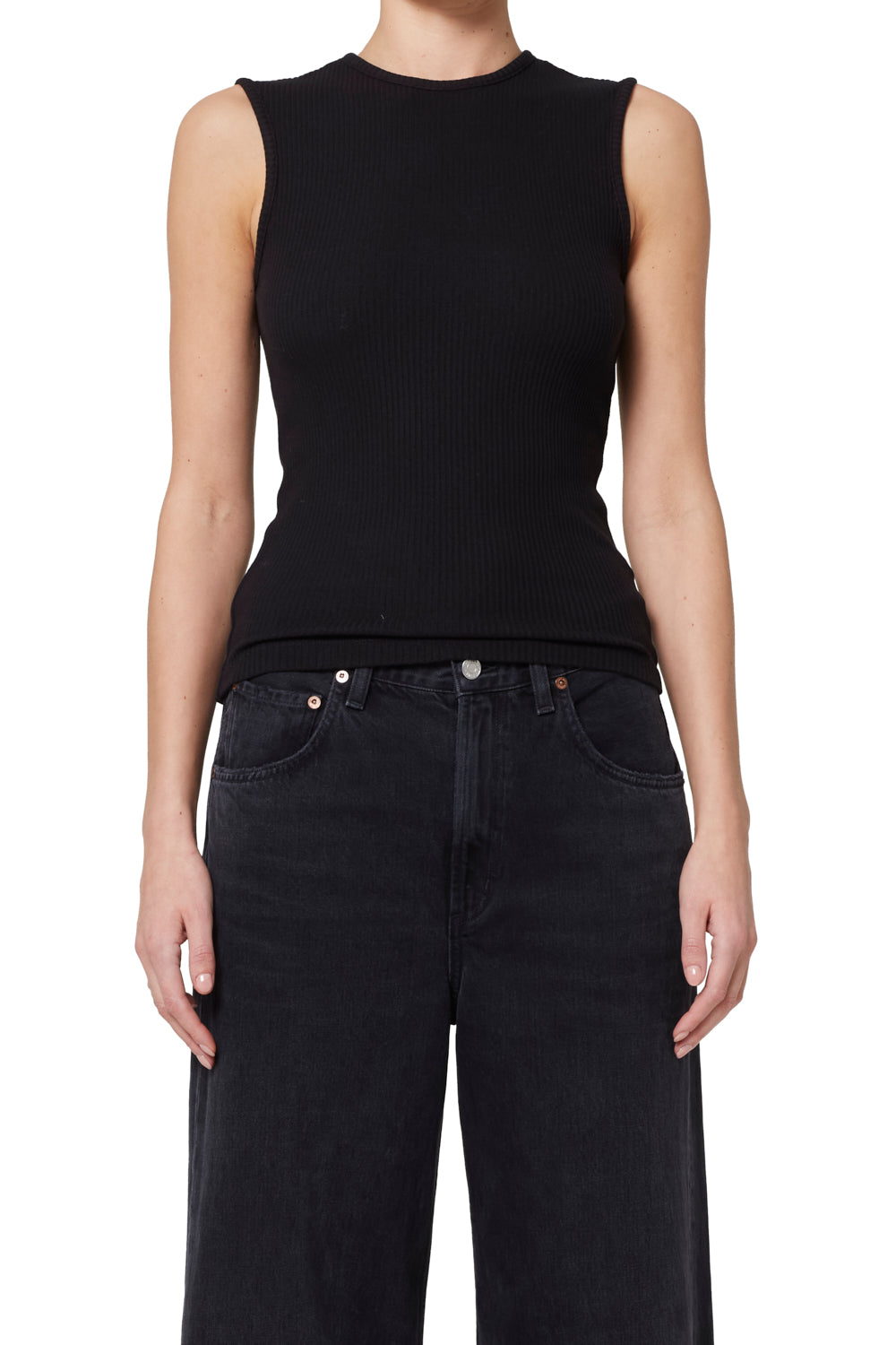 AGOLDE - Binx Tank in Black