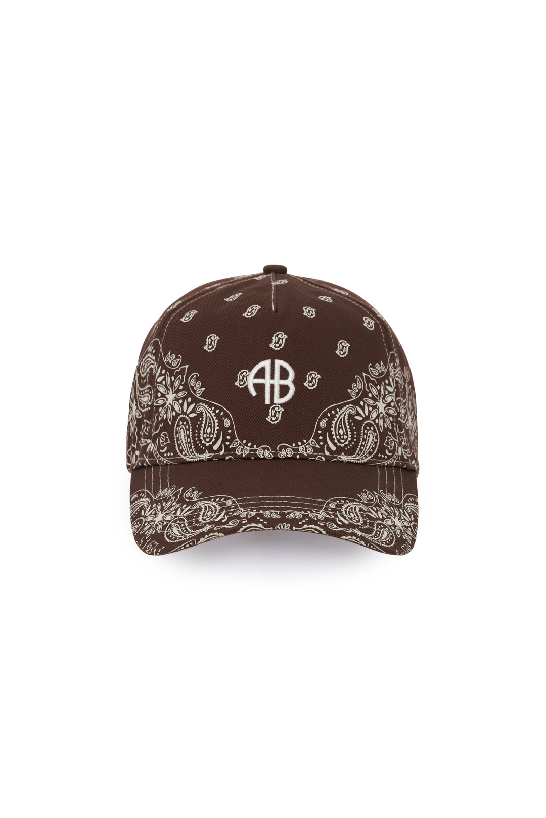ANINE BING - Jeremy Baseball Cap Bandana  in Dark Brown