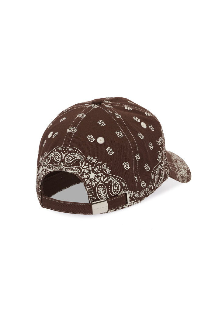 ANINE BING - Jeremy Baseball Cap Bandana  in Dark Brown