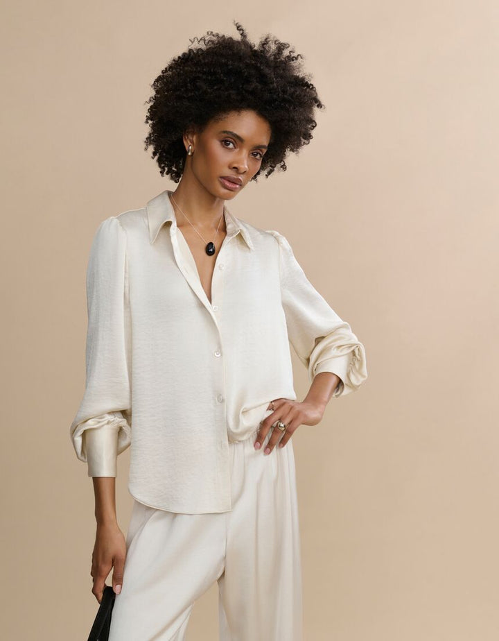 JENNI KAYNE - Remy Shirt in Ivory