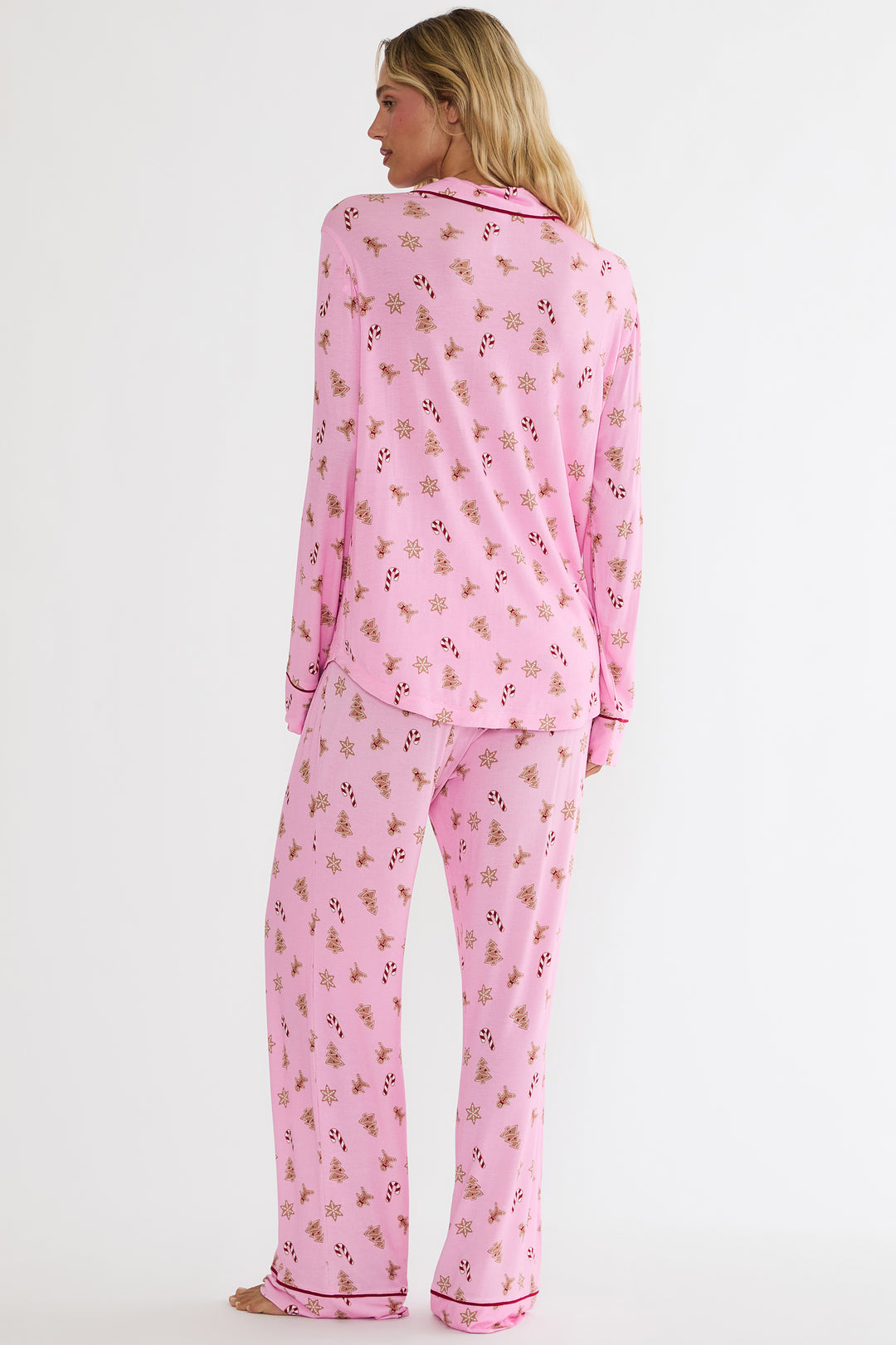 BEACH RIOT - Livy & Connie PJ Set in Pink Milk and Cookies