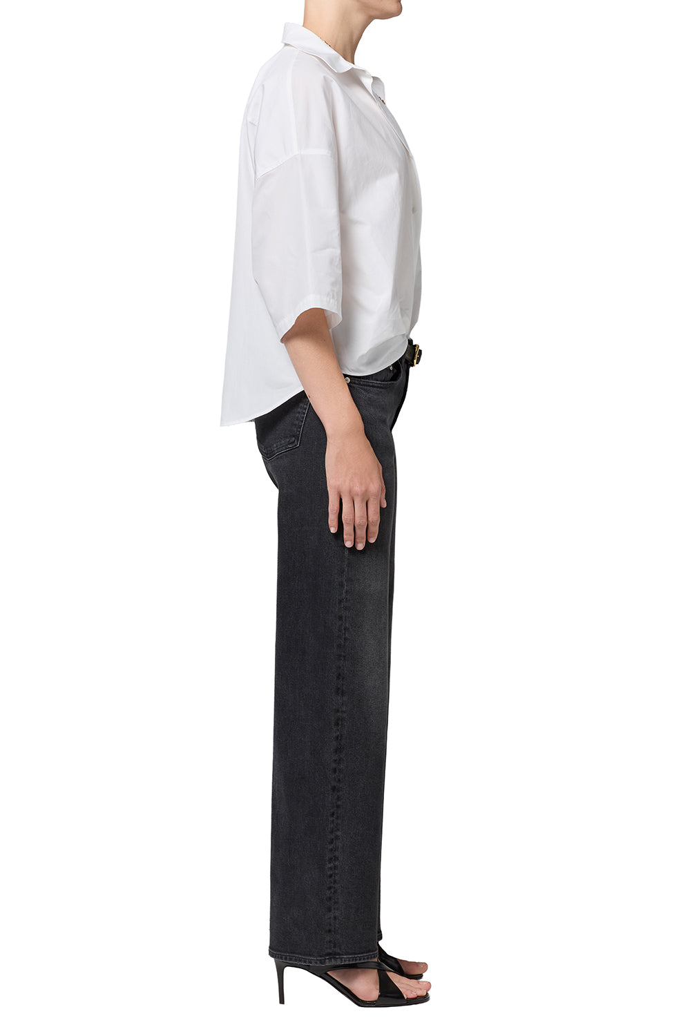 CITIZENS OF HUMANITY - Nora Trouser in Cateye Washed Black Jeans