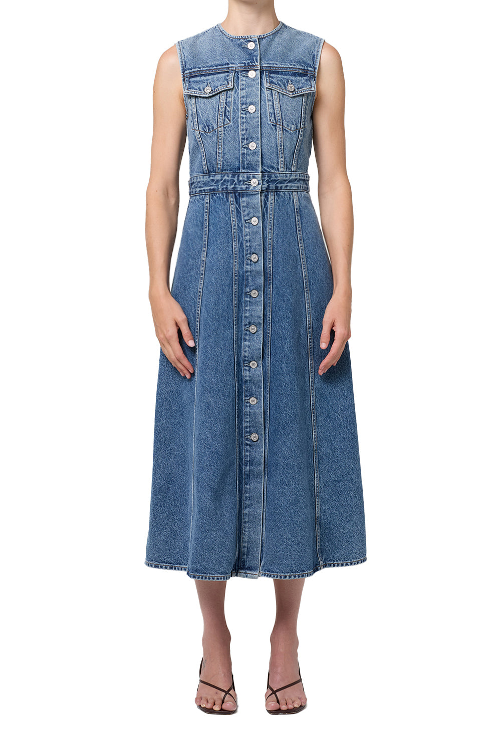 citizens of humanity denim dress Farrow Denim Dress in Regenerative Cotton | Women's Dresses