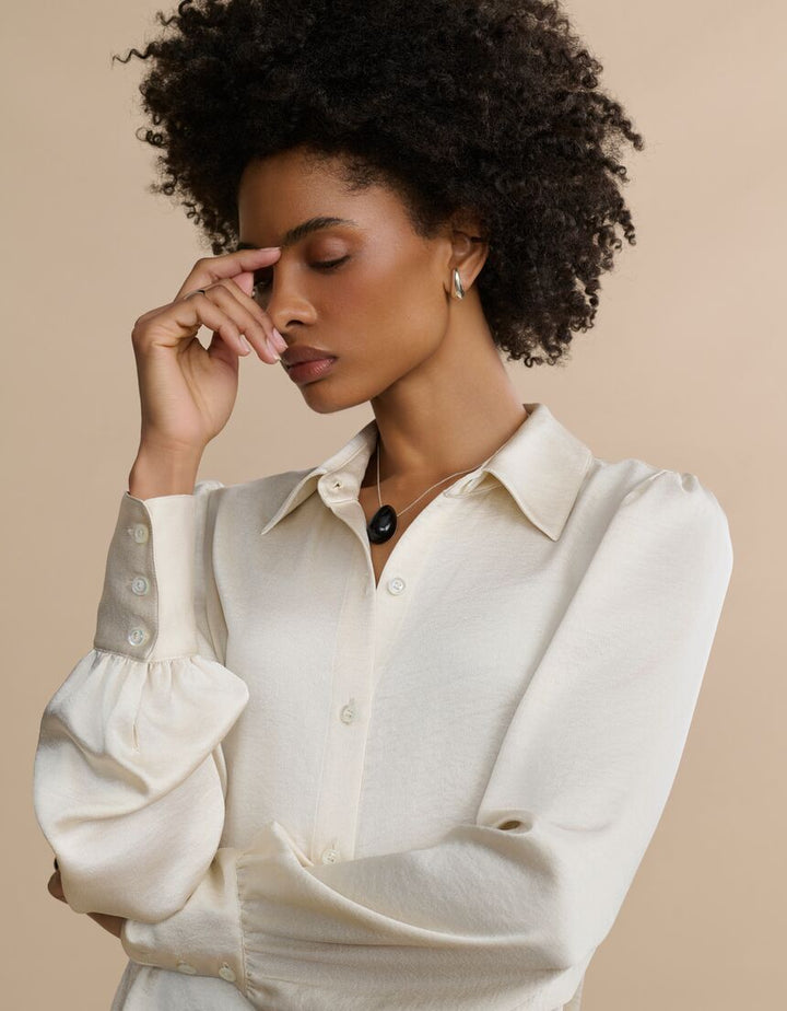 JENNI KAYNE - Remy Shirt in Ivory