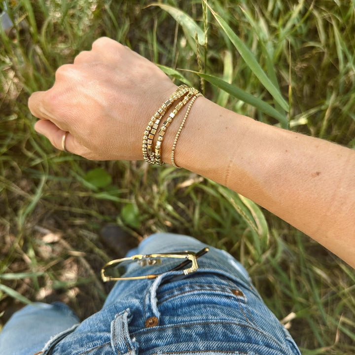 Alexa Leigh - Quarter Square Beaded Bracelet Jewelry
