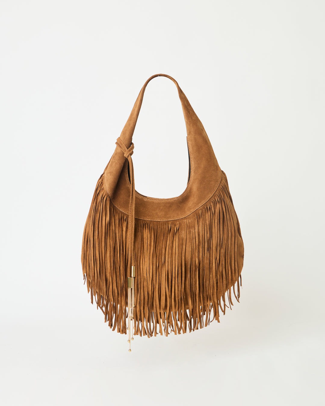 B-LOW THE BELT - Melrose Suede Hobo in Bronze