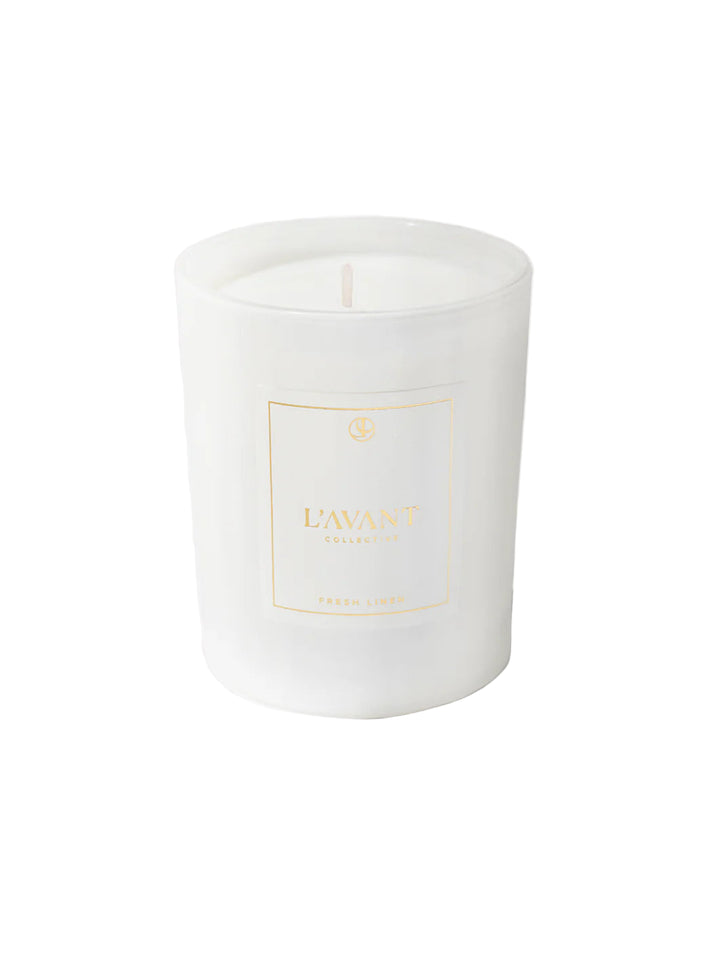 L'AVANT - Fresh Linen Candle in White