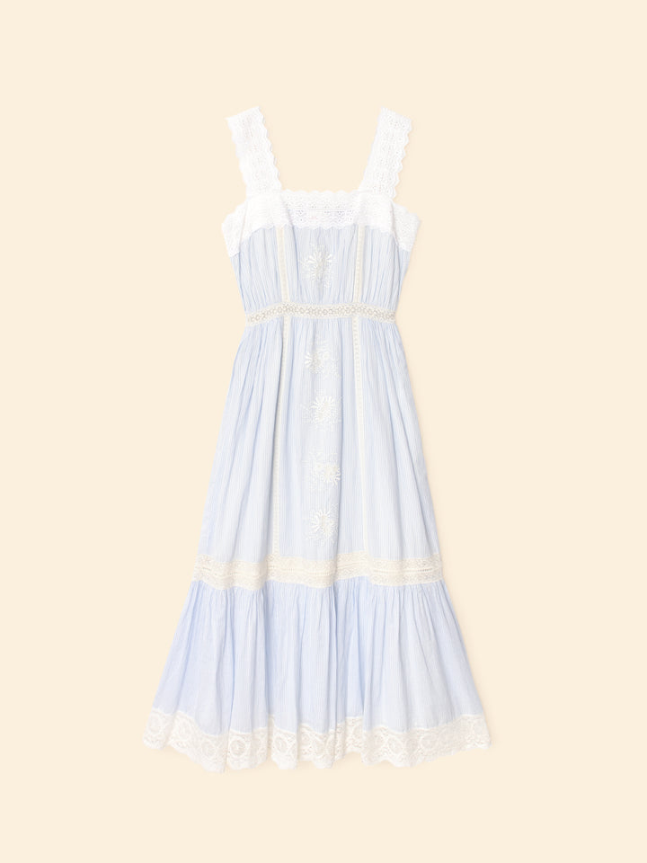 XIRENA - Anita Dress in Blue Stripe Dresses