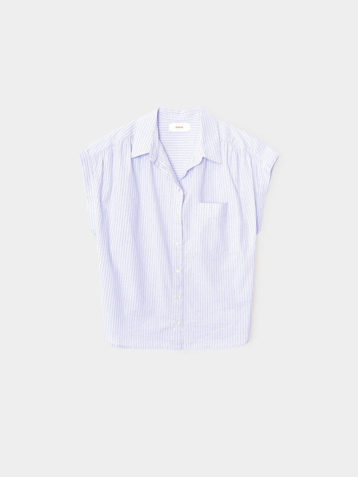 XiRENA - Lexi Shirt in Blue Aggie Tops