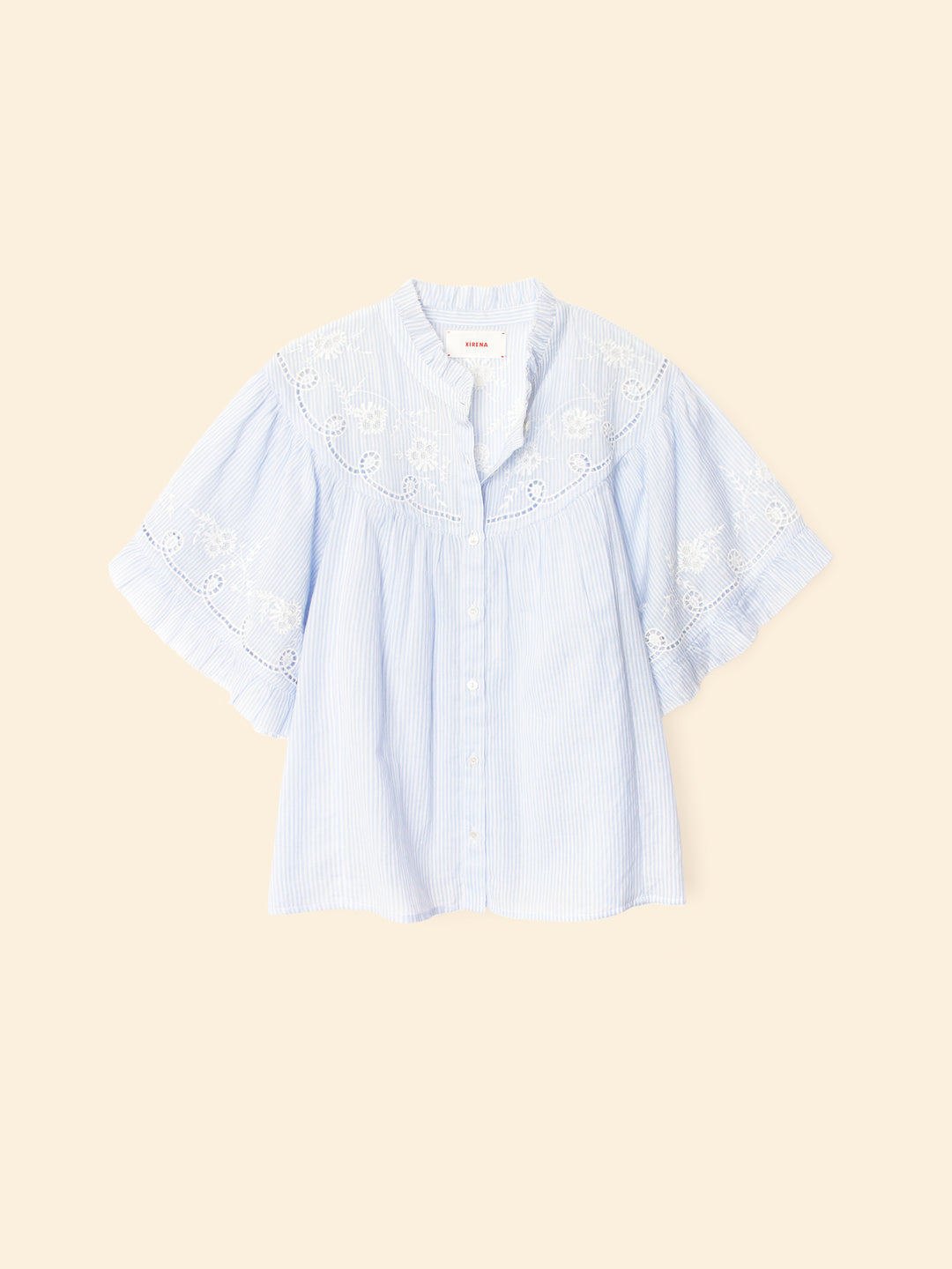 XIRENA - Mae Shirt in Blue White Stripe