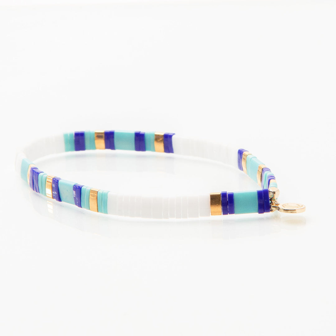 Caryn Lawn - Supernova Bracelet in Turq/White