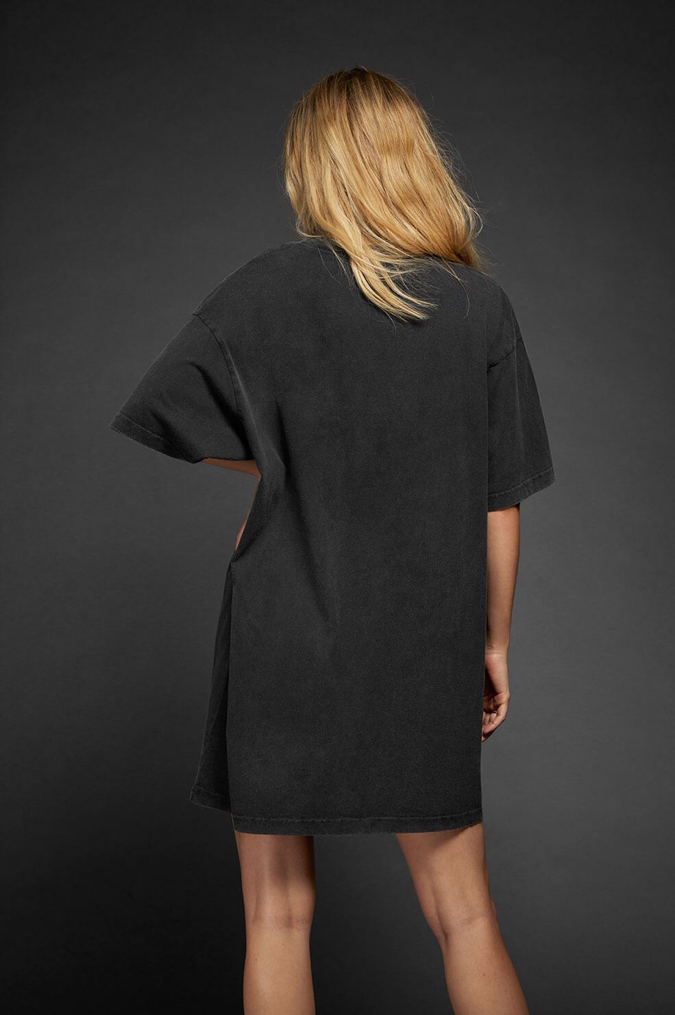 Anine Bing - Harley Tee Dress Charcoal Blond Genius Anine Bing - Harley Tee Dress Charcoal Blond Genius