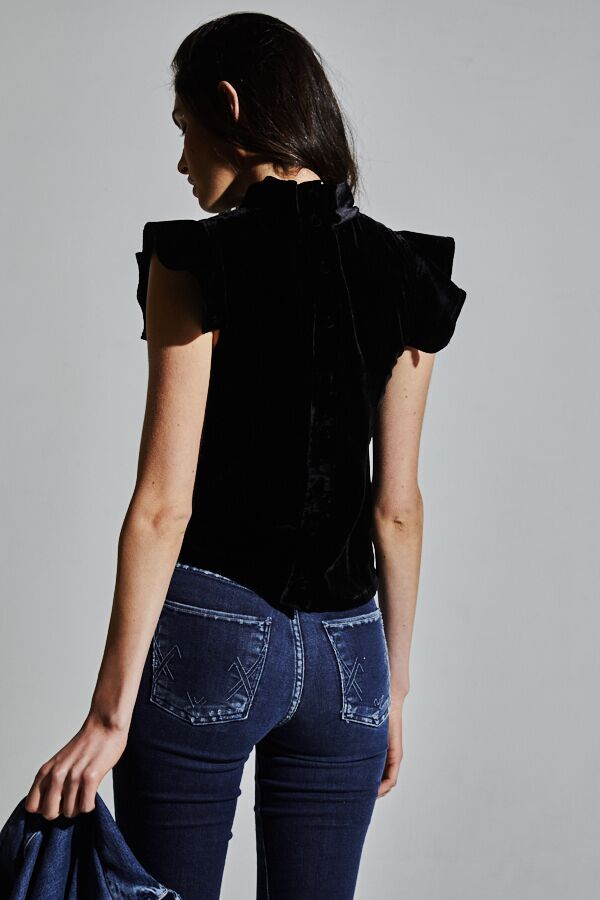McGuire- Sorbonne Top Black Velvet